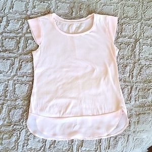 Pink Sheer Detail Shirt